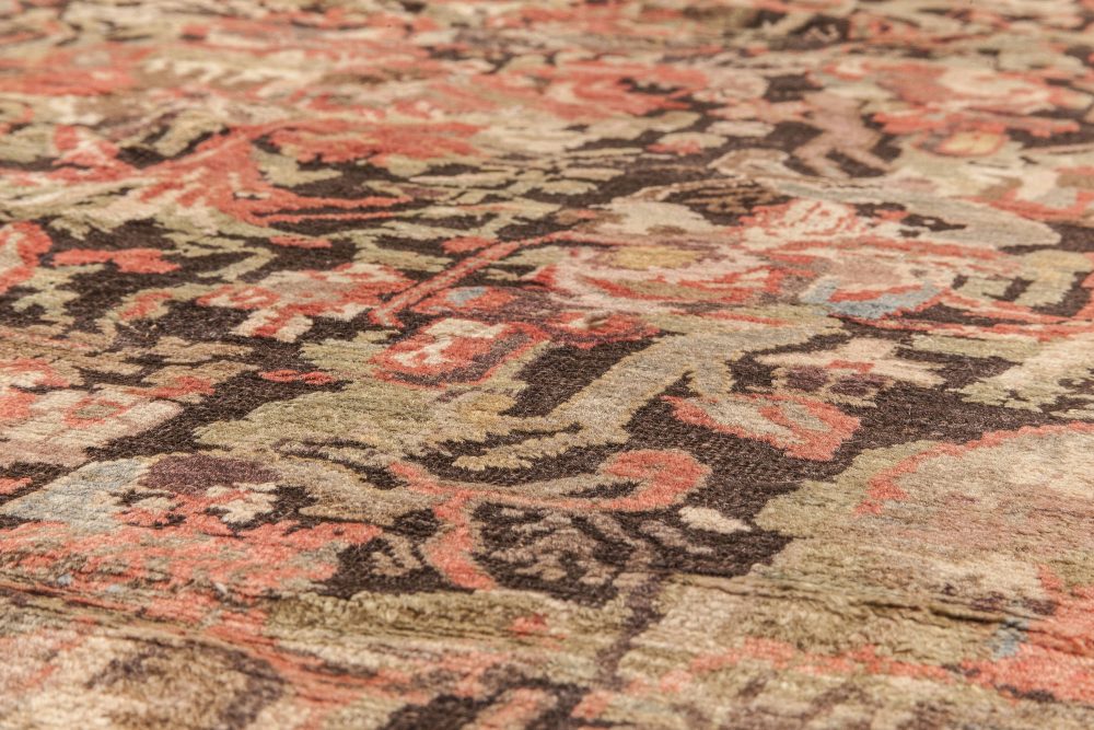 19th Century Karabagh Handmade Wool Carpet BB6621