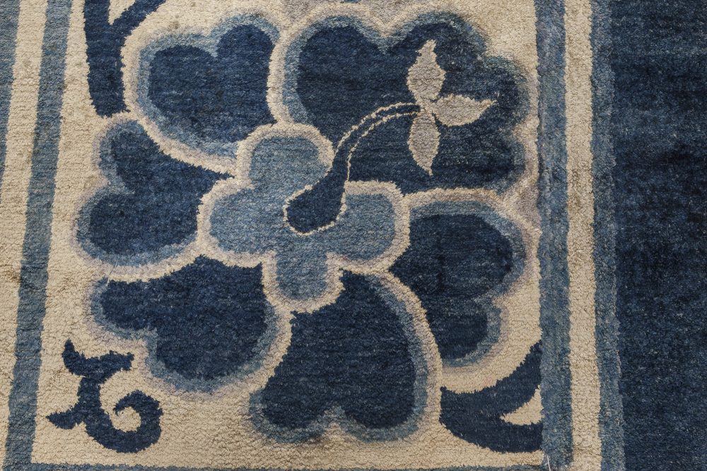 One-of-a-kind Chinese Blue Floral Runner “Fragment” BB6647