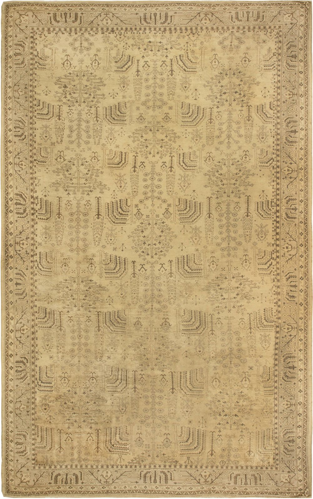 One-of-a-kind Turkish Oushak Handmade Wool Rug BB6851