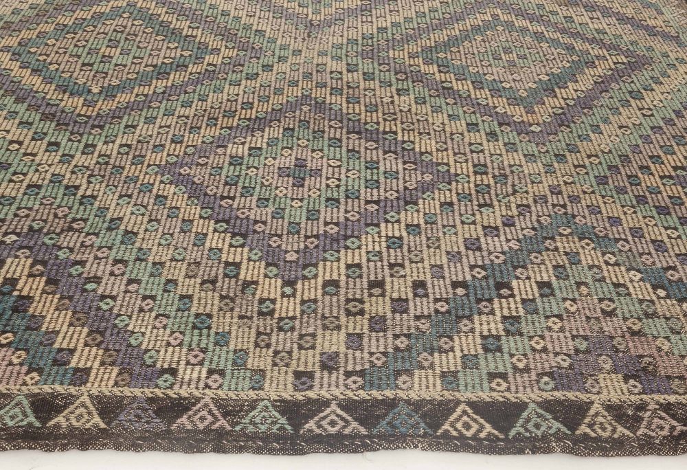 Mid-20th Century Moroccan Handmade Kilim Rug in Pastel Shades BB6868