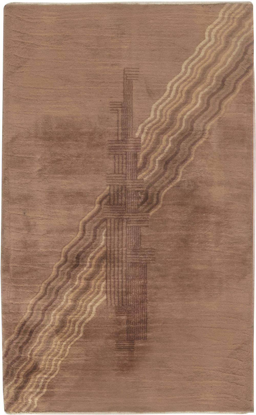 Authentic 1930s Chinese Art Deco Rug BB6633
