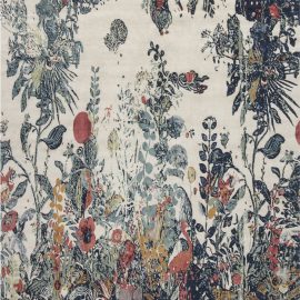 Doris Leslie Blau Collection Efflorescence Handmade Silk and Wool Rug N11762