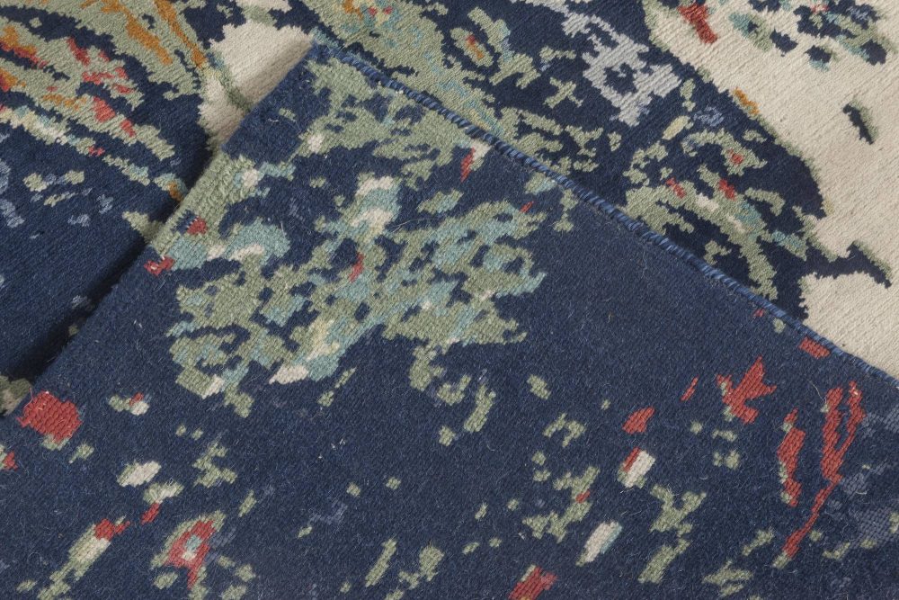 Doris Leslie Blau Collection Efflorescence Handmade Silk and Wool Rug N11762
