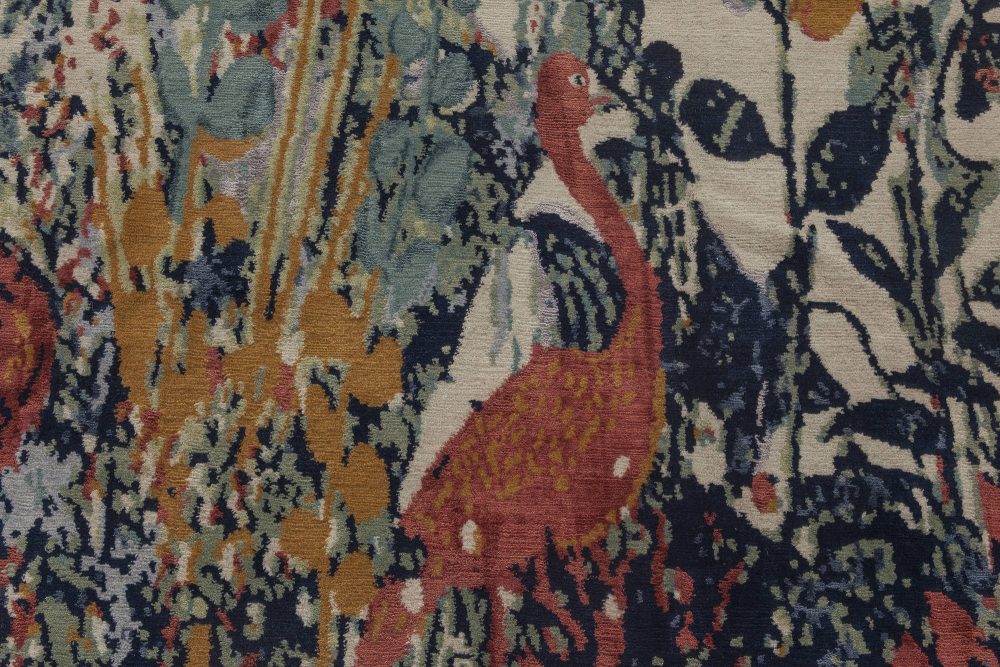 Doris Leslie Blau Collection Efflorescence Handmade Silk and Wool Rug N11762