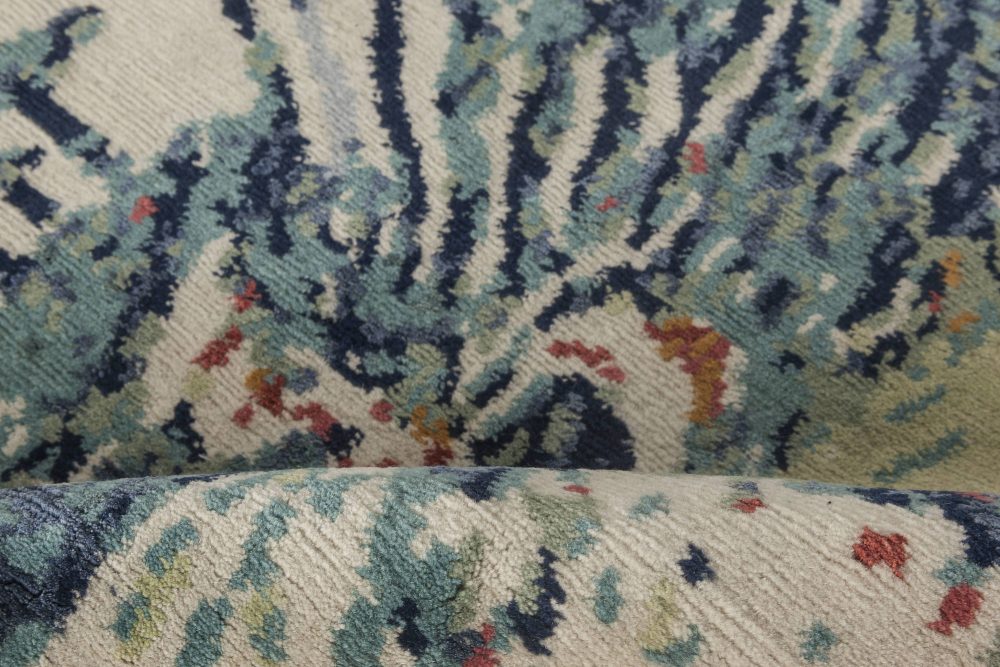 Doris Leslie Blau Collection Efflorescence Handmade Silk and Wool Rug N11762