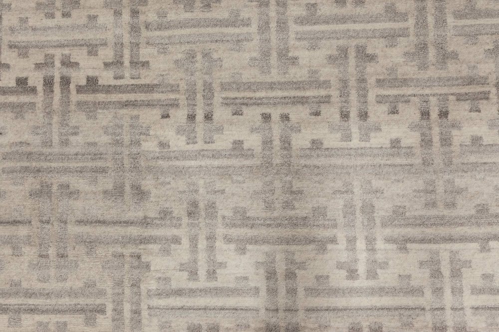 Over-sized Modern Terra Rug in Natural Wool N11757