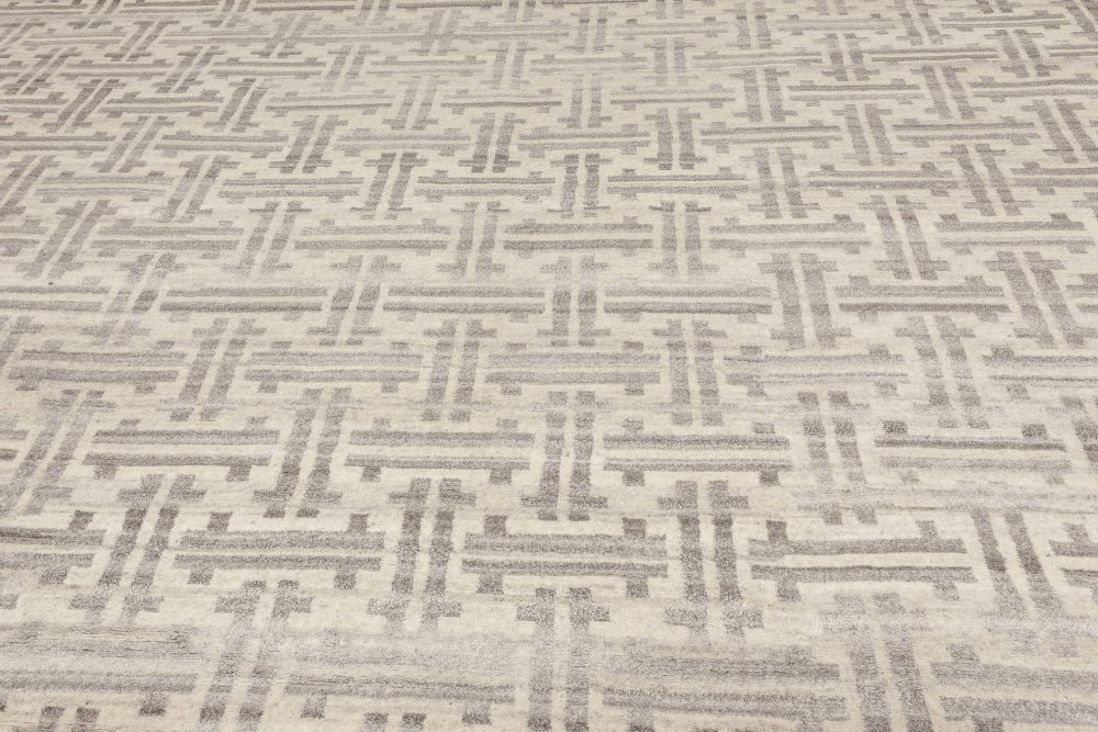 Over-sized Modern Terra Rug in Natural Wool N11757