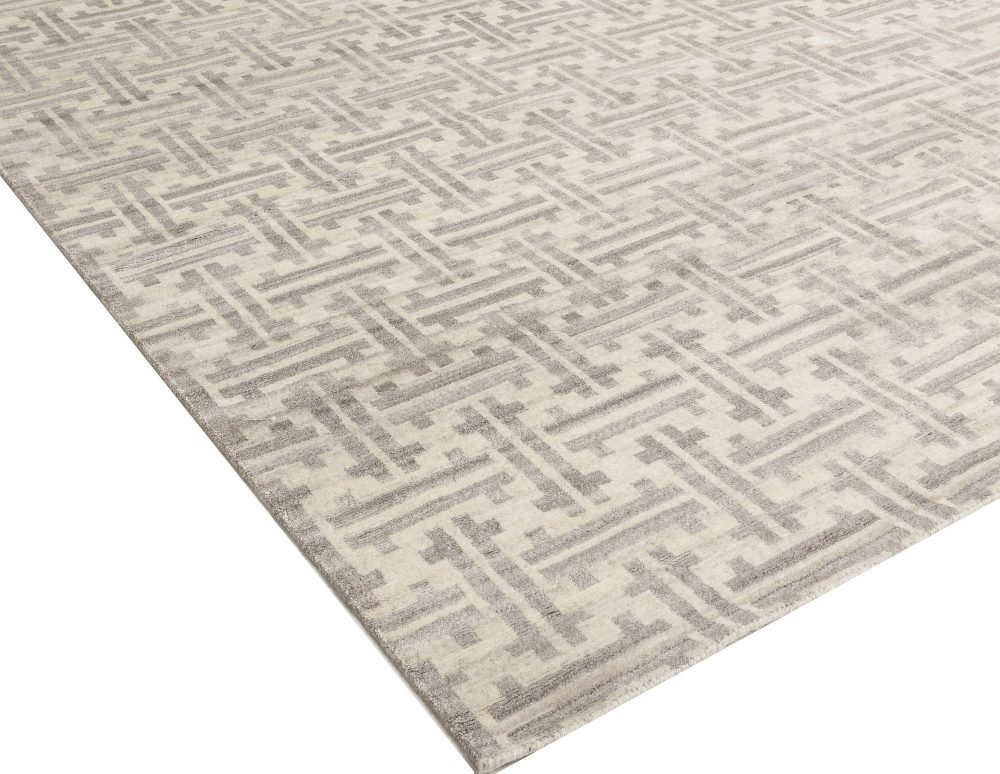 Over-sized Modern Terra Rug in Natural Wool N11757