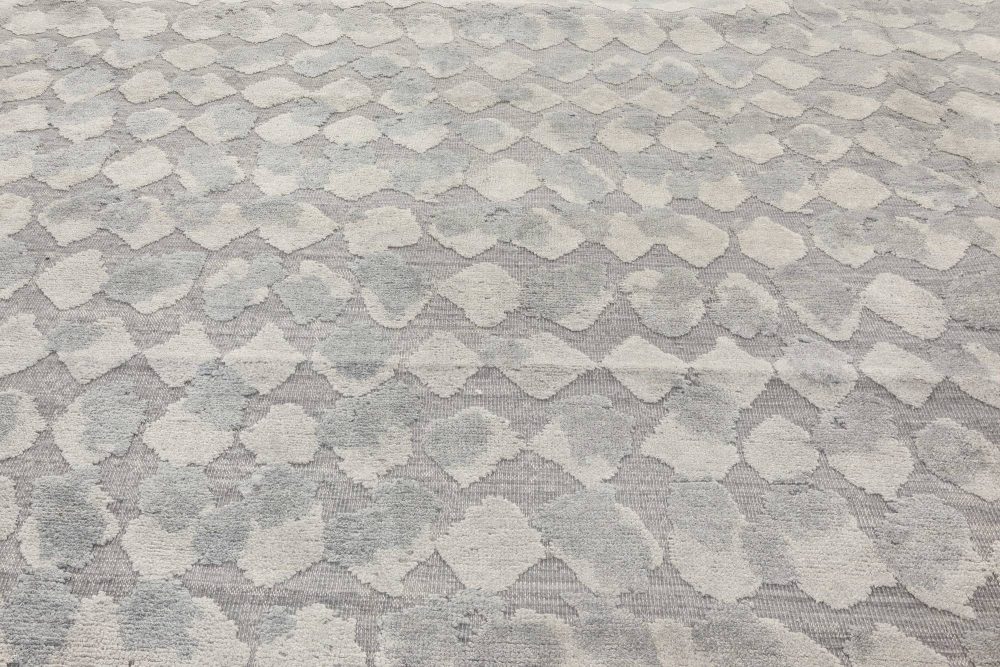 Doris Leslie Blau Collection Oversized Pacific Pebbles Handmade Silk & Wool Rug N11814