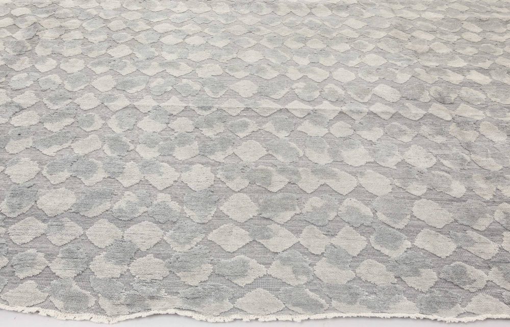 Doris Leslie Blau Collection Oversized Pacific Pebbles Handmade Silk & Wool Rug N11814