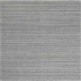 Contemporary Striped Dark Gray Hand-Knotted Wool Carpet “Silverridge” N11840
