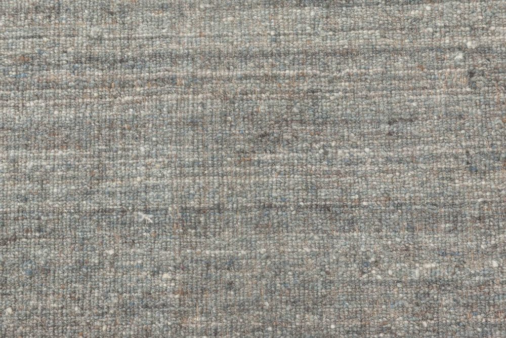 Doris Leslie Blau Collection Bauer Pattern Less Design Gray Wool Rug II N11840