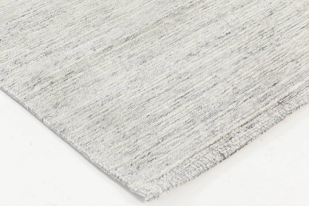 Doris Leslie Blau Collection Solid Light Gray Bauer Handmade Wool Rug III N11839