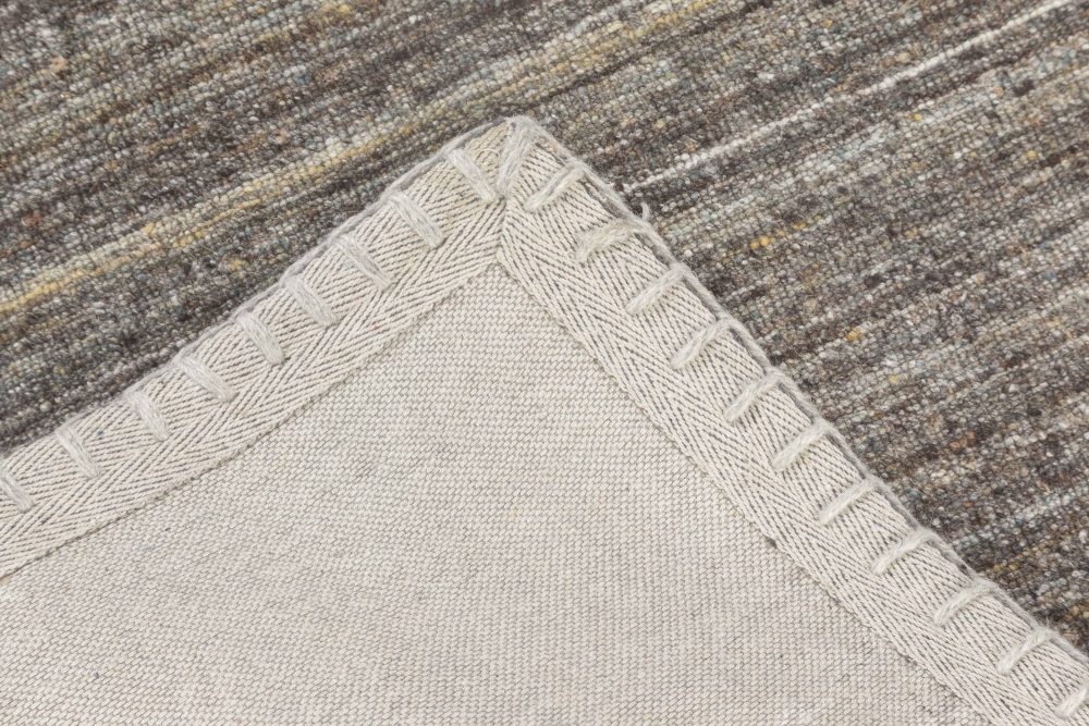 Doris Leslie Blau Collection Bauer Pattern-Less Rug III in Gray and Brown N11842