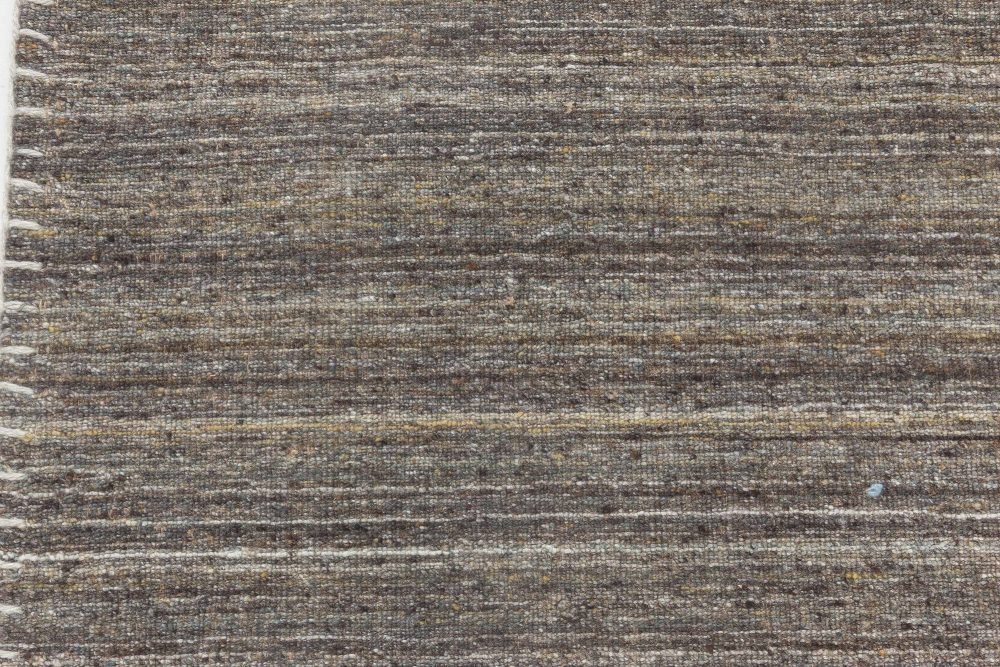 Doris Leslie Blau Collection Bauer Pattern-Less Rug III in Gray and Brown N11842