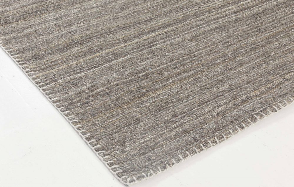 Doris Leslie Blau Collection Bauer Pattern-Less Rug III in Gray and Brown N11842