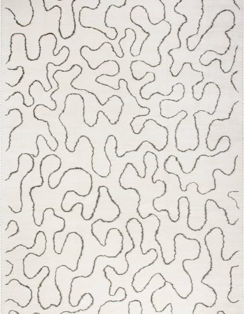 Contemporary Flatweave Solid Light Beige Wool Carpet “Alabaster” N12854 Contemporary Flatweave Solid Light Beige Wool Carpet “Alabaster” N12854