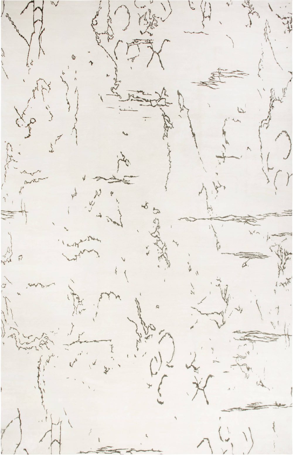 Doris Leslie Blau Collection Oversized Indefinite White and Black Rug N11766