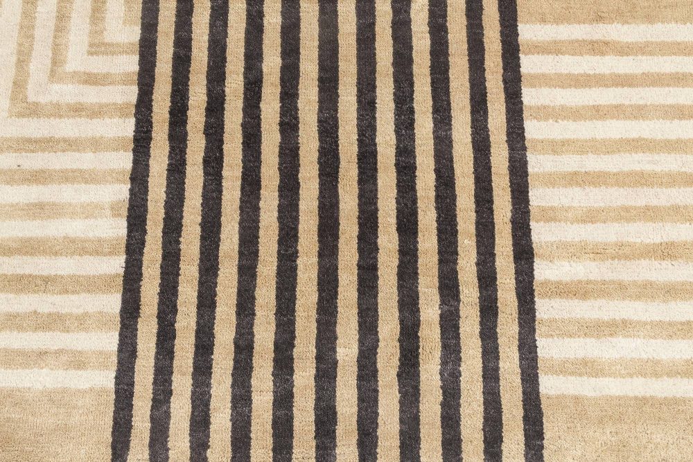 New Oversized Marion Dorn Inspired Art Deco Geometric Wool Rug N11819