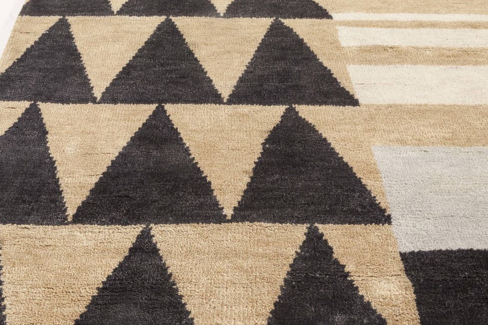 New Oversized Marion Dorn Inspired Art Deco Geometric Wool Rug N11819