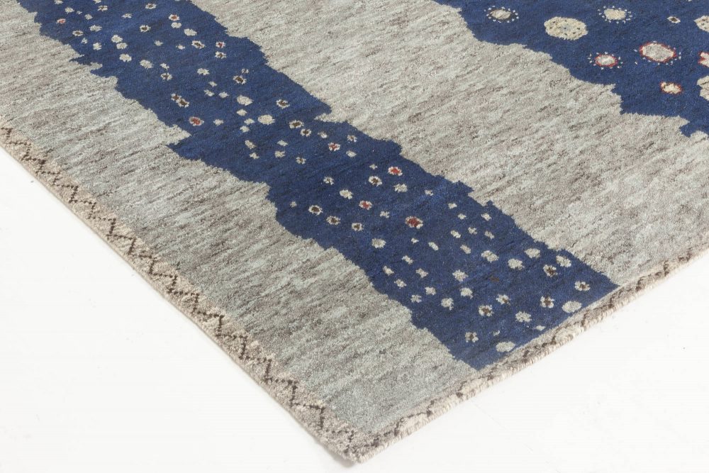 Doris Leslie Blau Collection Flen Swedish Inspired Blue, Gray Wool Pile N11815