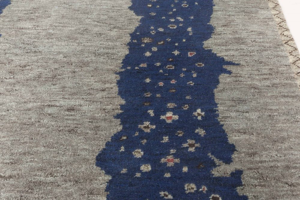 Doris Leslie Blau Collection Flen Swedish Inspired Blue, Gray Wool Pile N11815
