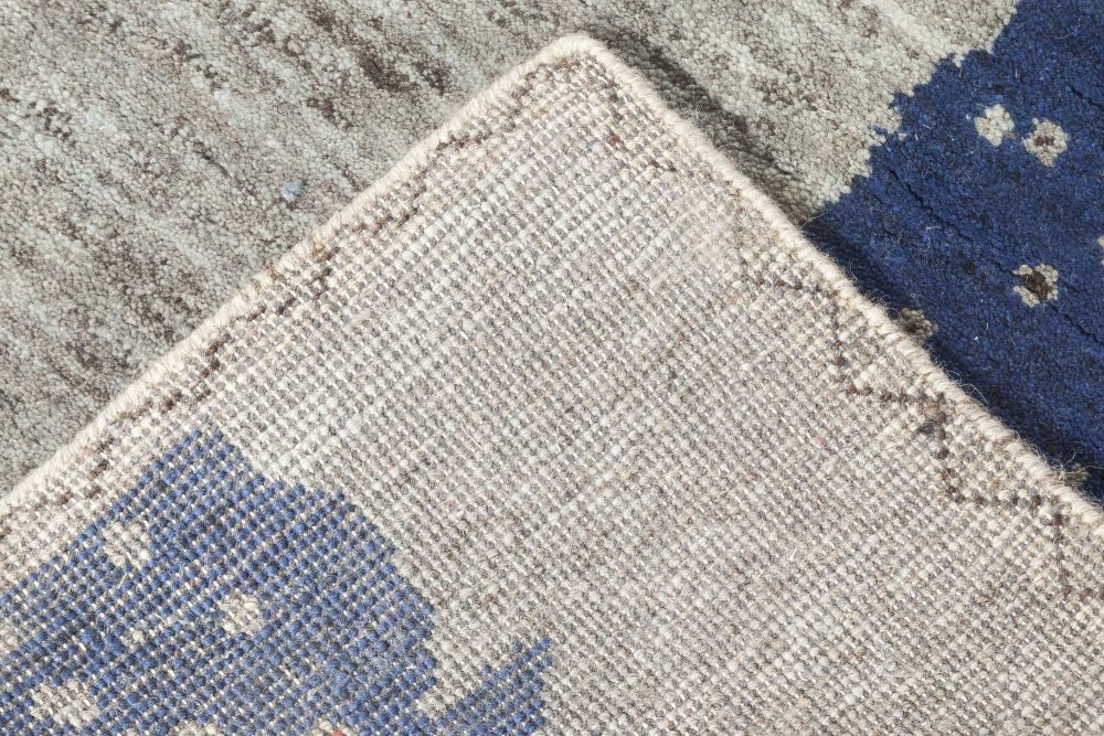 Doris Leslie Blau Collection Flen Swedish Inspired Blue, Gray Wool Pile N11815