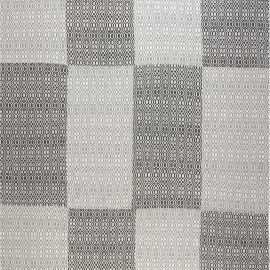 “Chessboard” Modern Flatweave Geometric Light Gray And Charcoal Handmade Wool Rug N11859