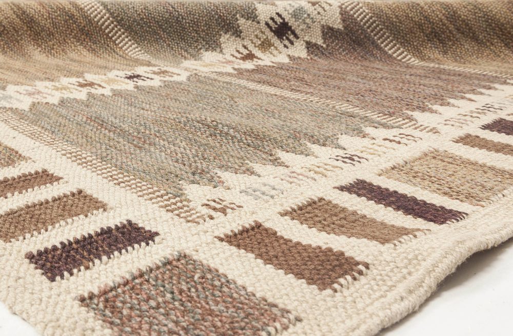 Over-sized  Swedish Design Flat Weave Rug N11767