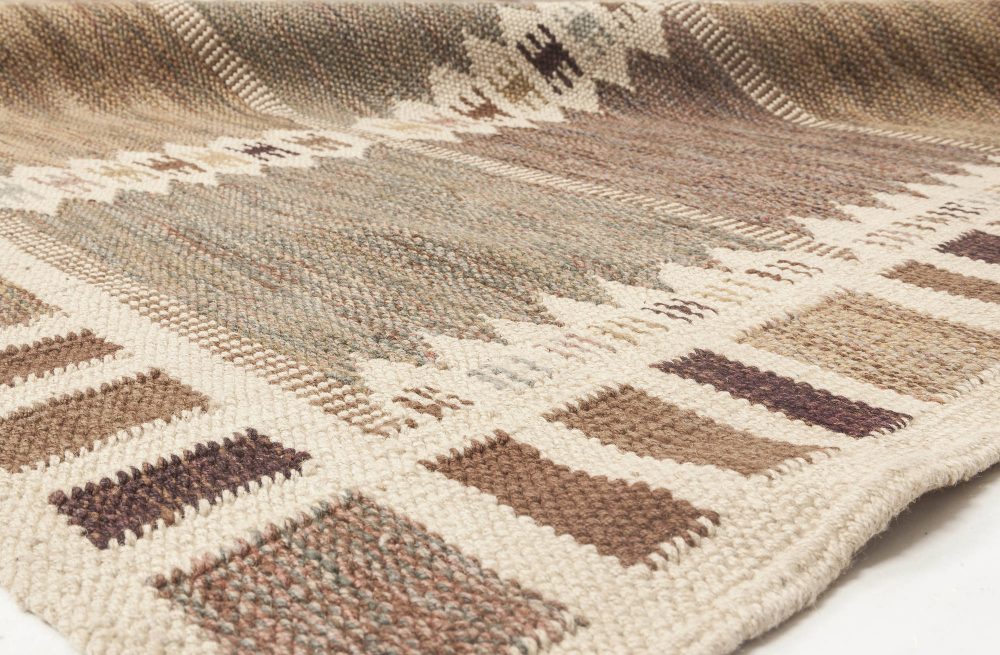 Over-sized  Swedish Design Flat Weave Rug N11767