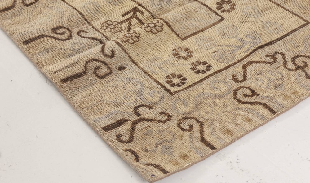 Doris Leslie Blau Collection Beige Samarkand Runner “Fragment” N11622