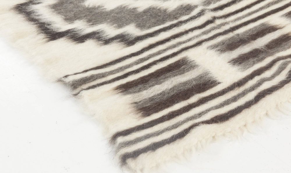 Doris Leslie Blau Collection European Folk Stamverband VI Goat Hair Rug N11832