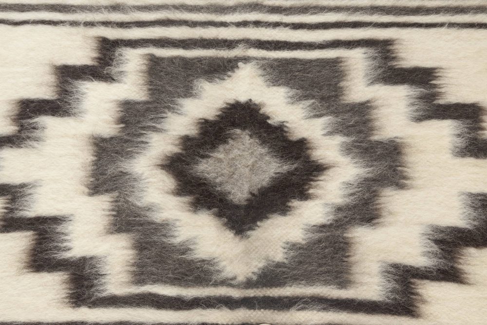 Doris Leslie Blau Collection European Folk Stamverband VI Goat Hair Rug N11832