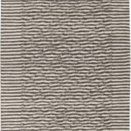 Doris Leslie Blau, Taurus Collection Striped Beige, Brown Goat Hair Rug N11472