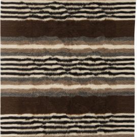 Doris Leslie Blau Collection Taurus Rug in Brown, Grey, White and Black N11479