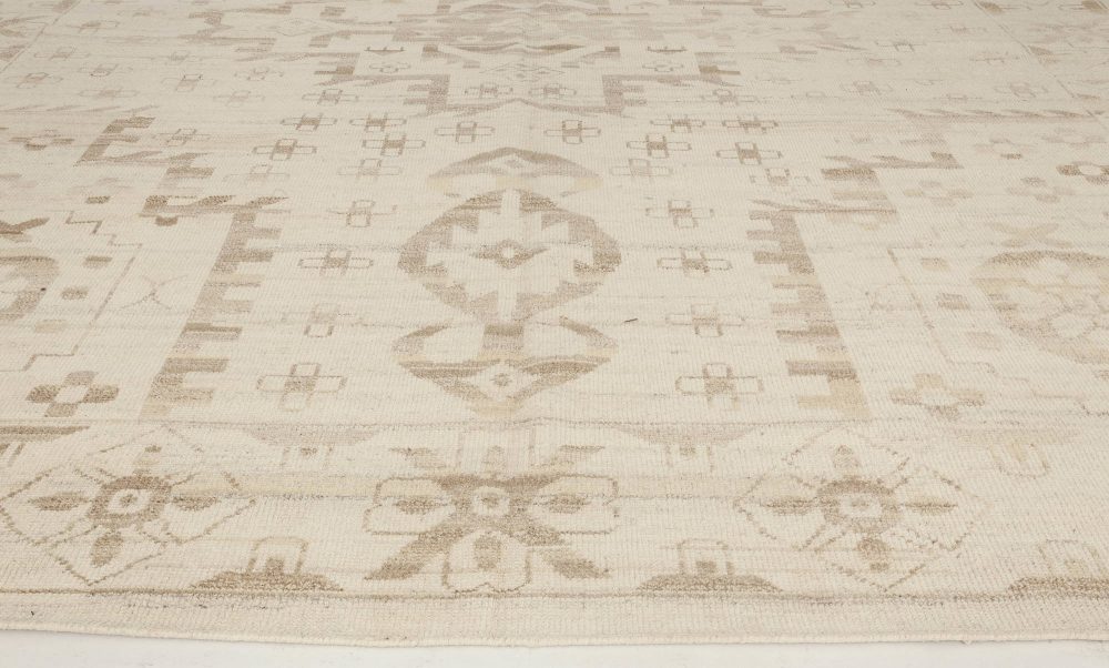 Doris Leslie Blau Collection Traditional Oriental Inspired Ivory Beige Brown Rug N11804