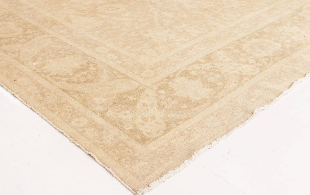 Doris Leslie Blau Collection Traditional Oriental Inspired Beige Wool Rug N11760