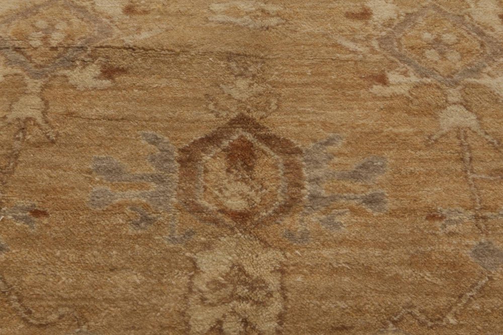 Doris Leslie Blau Collection Traditional Tabriz Inspired Beige Rug “Fragment” N11794