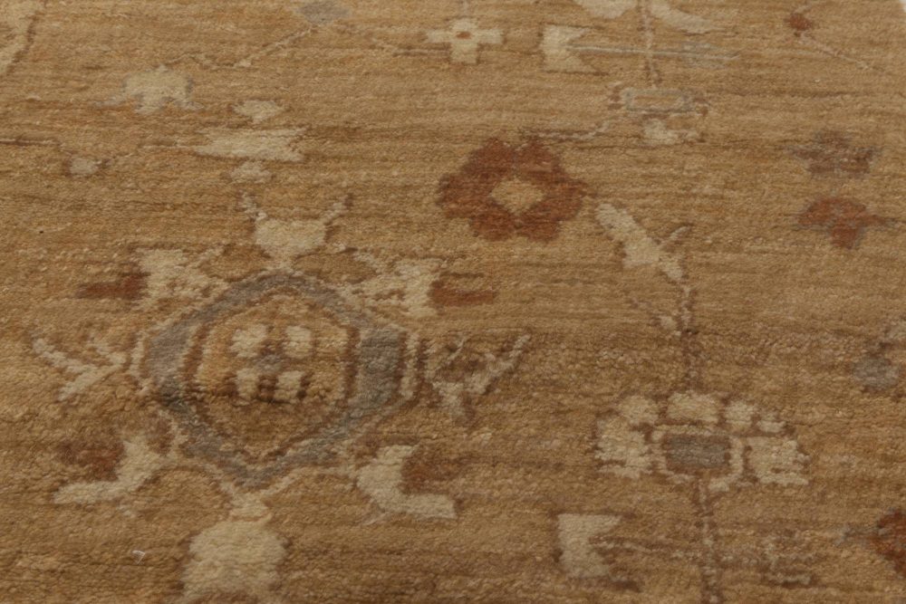 Doris Leslie Blau Collection Traditional Tabriz Inspired Beige Rug “Fragment” N11794