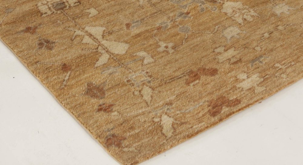 Doris Leslie Blau Collection Traditional Tabriz Inspired Beige Rug “Fragment” N11794