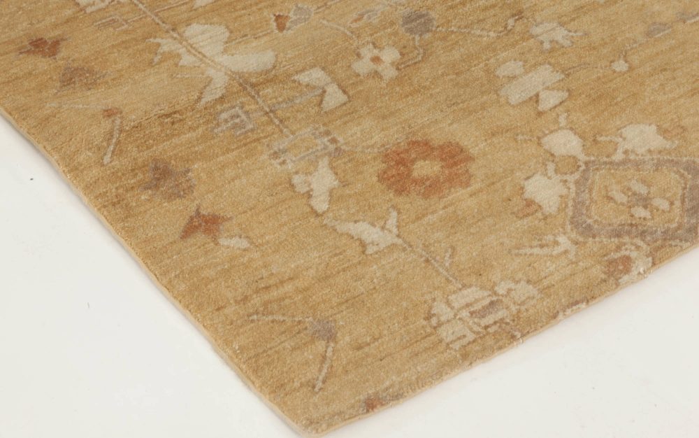 Doris Leslie Blau Collection Traditional Inspired Tabriz Rug in Beige and Brown N11793