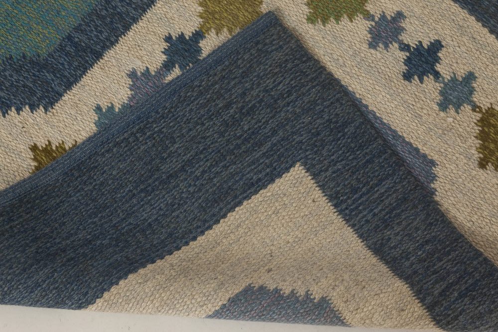 Vintage Swedish Flat Weave Rug by Birgitta Solderkvist BB6661