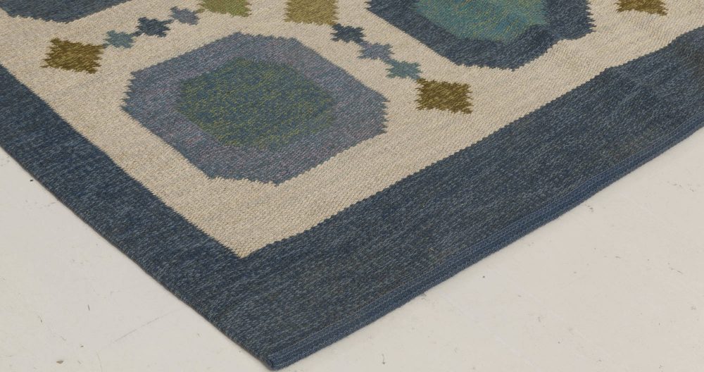 Vintage Swedish Flat Weave Rug by Birgitta Solderkvist BB6661