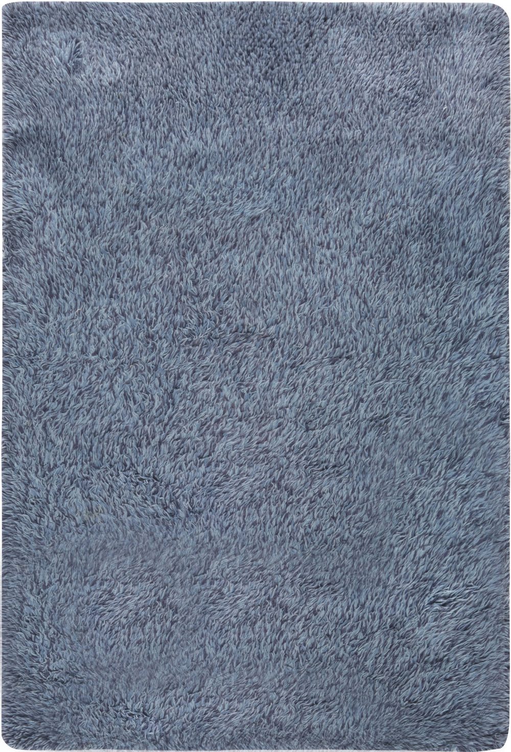 High-quality Mid-20th Century Swedish Rya Blue Rug BB6627