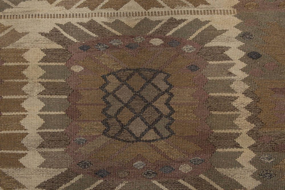 Mid-Century Carnation Tapestry Weave Rug by Marta Maas-Fjetterstrom. Woven signature to edge “AB MMF BN” BB6849