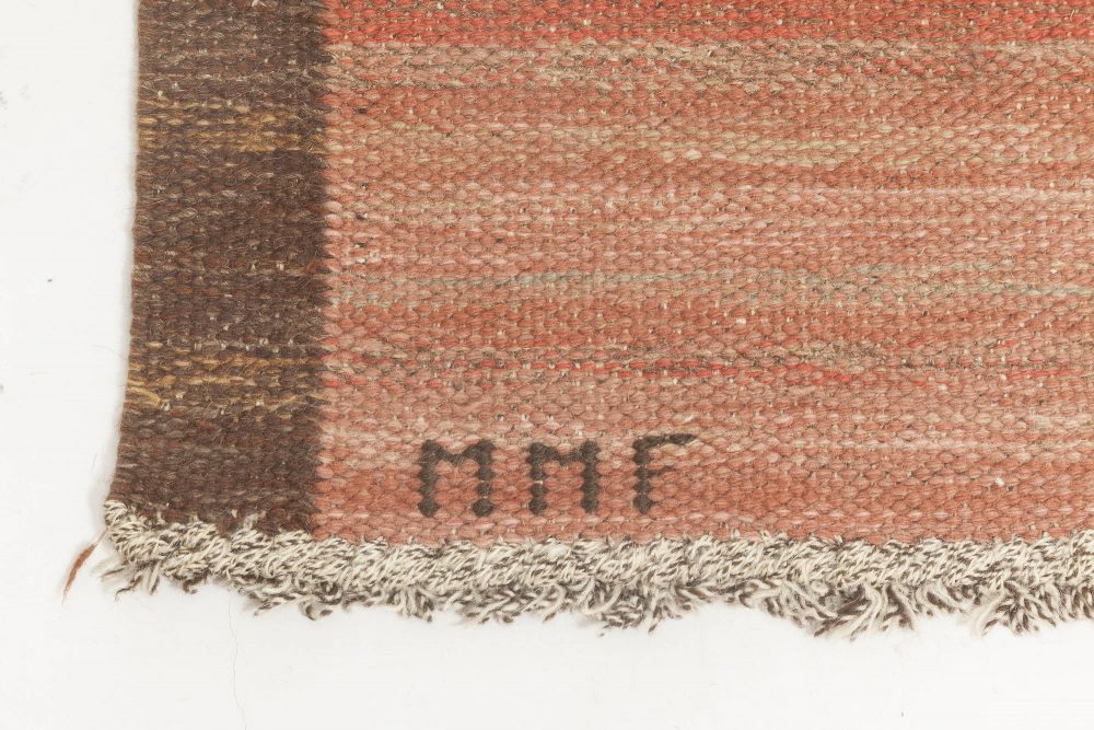 VINTAGE SWEDISH FLAT WEAVE RUNNER BY MARTA MAAS-FJETTERSTROM BB6892