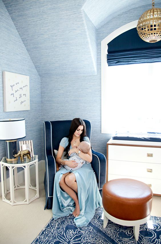 blue interior decor, blueprint color (1)