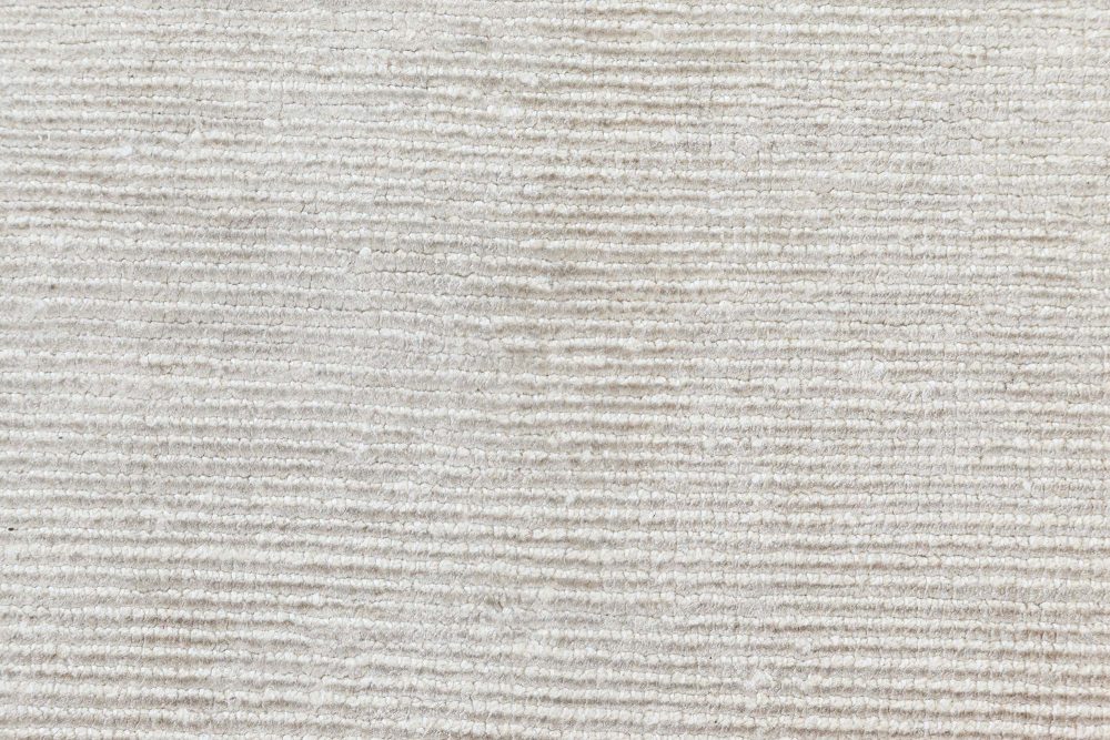 Doris Leslie Blau Collection White Handmade Wool Rug N11870