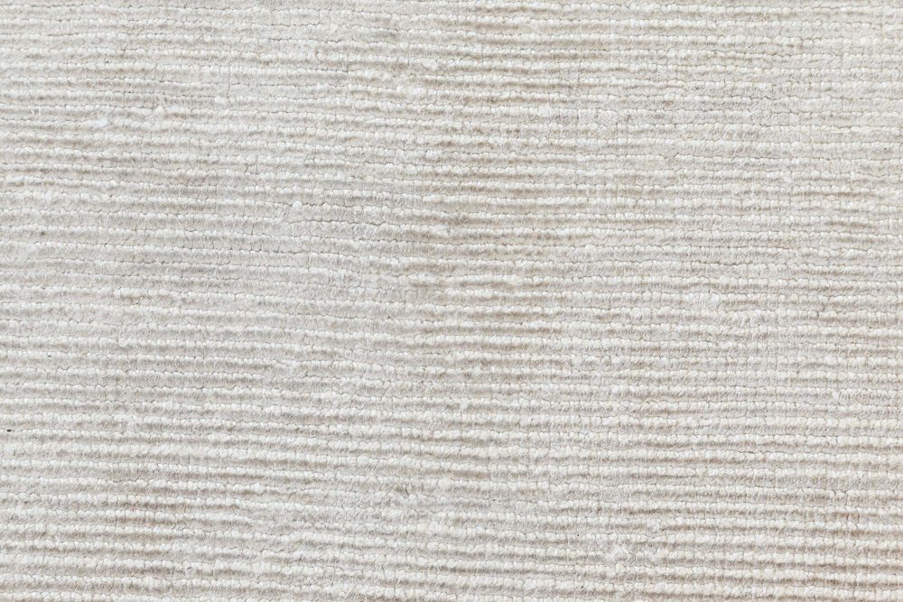 Doris Leslie Blau Collection White Handmade Wool Rug N11870