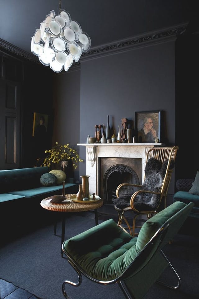 trendy color green interior decor (7)